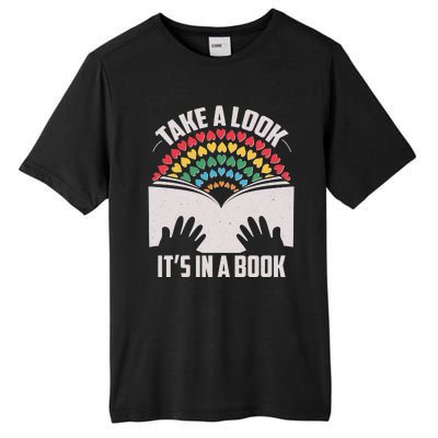 Cute Take A Look It's In A Book Tall Fusion ChromaSoft Performance T-Shirt