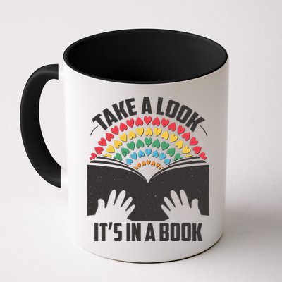 Cute Take A Look It's In A Book Mug