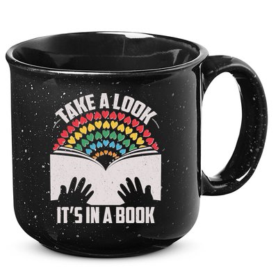 Cute Take A Look It's In A Book 15oz Campfire Ceramic Mug