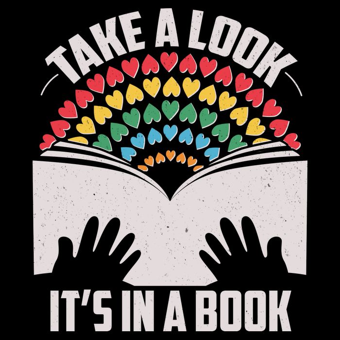 Cute Take A Look It's In A Book 16 in Basic Backpack