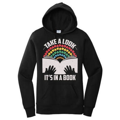 Cute Take A Look It's In A Book Women's Pullover Hoodie