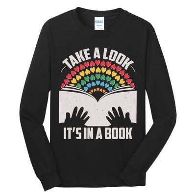 Cute Take A Look It's In A Book Tall Long Sleeve T-Shirt