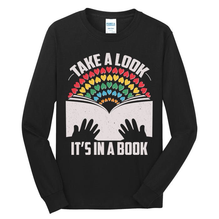 Cute Take A Look It's In A Book Tall Long Sleeve T-Shirt
