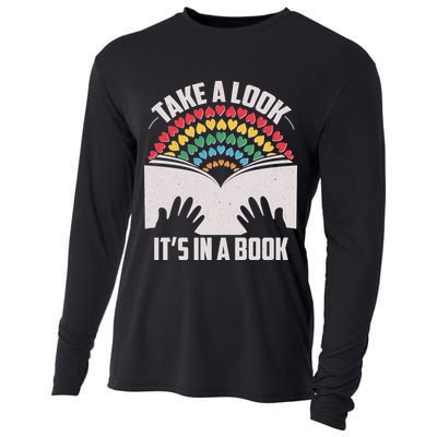 Cute Take A Look It's In A Book Cooling Performance Long Sleeve Crew