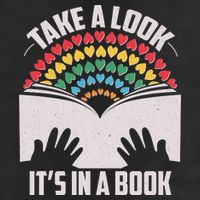 Cute Take A Look It's In A Book 25L Jumbo Tote