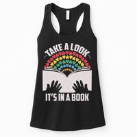 Cute Take A Look It's In A Book Womens Tank Top