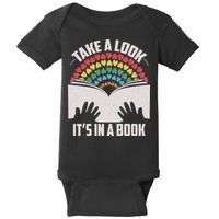Cute Take A Look It's In A Book Baby Bodysuit