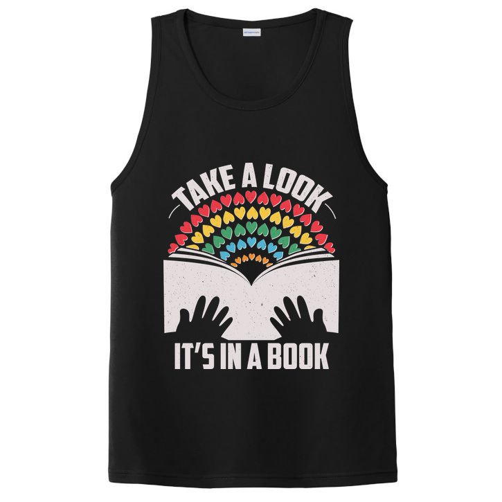 Cute Take A Look It's In A Book PosiCharge Competitor Tank