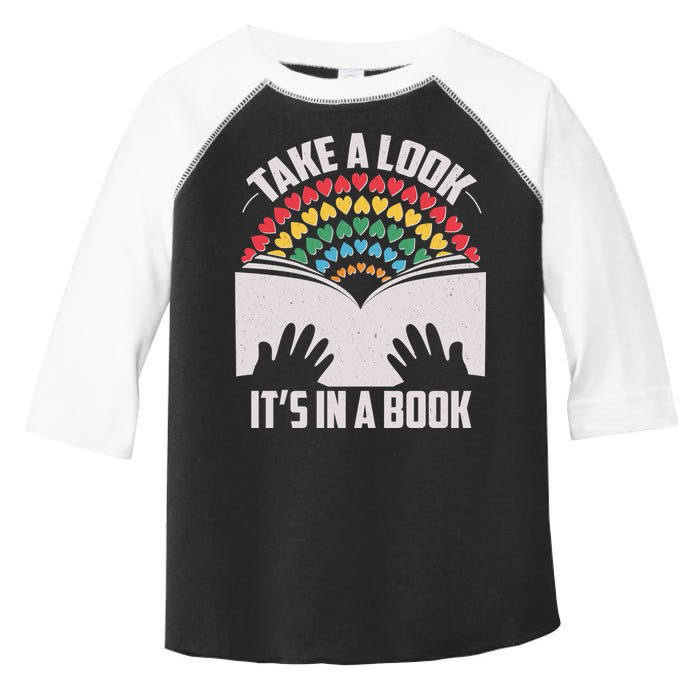 Cute Take A Look It's In A Book Toddler Fine Jersey T-Shirt