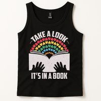 Cute Take A Look It's In A Book Tank Top