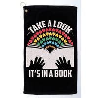 Cute Take A Look It's In A Book Golf Towel