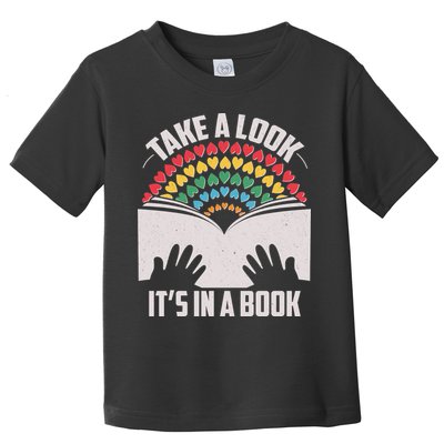 Cute Take A Look It's In A Book Toddler T-Shirt