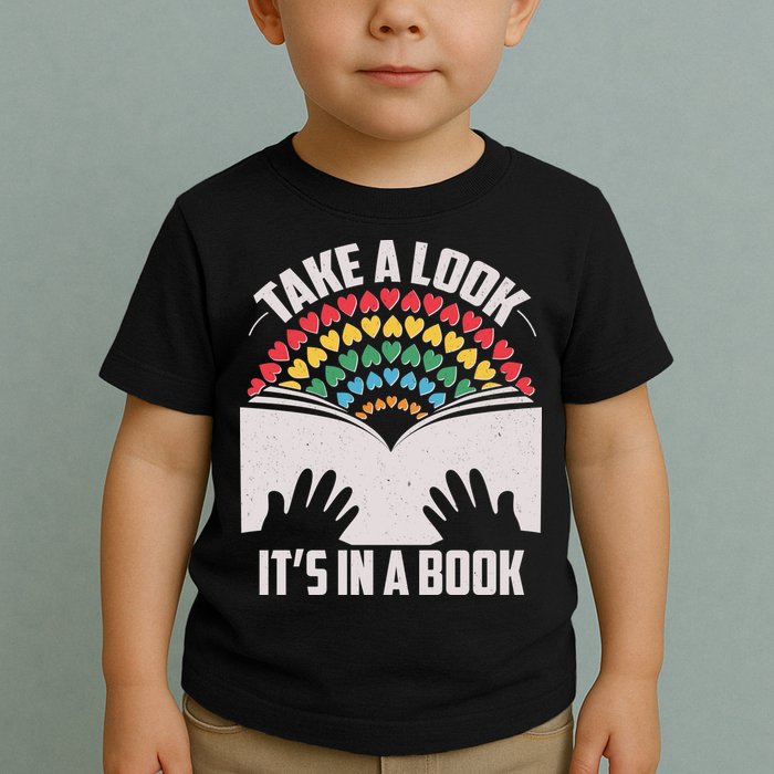 Cute Take A Look It's In A Book Toddler T-Shirt