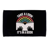 Cute Take A Look It's In A Book Microfiber Hand Towel