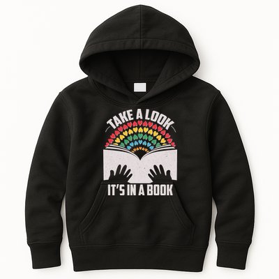 Cute Take A Look It's In A Book Kids Hoodie