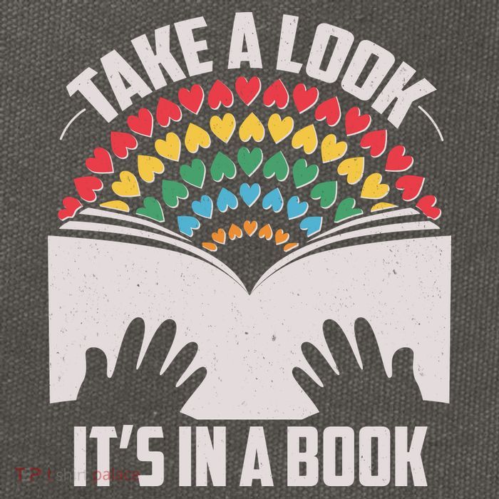 Cute Take A Look It's In A Book Cotton Canvas Backpack