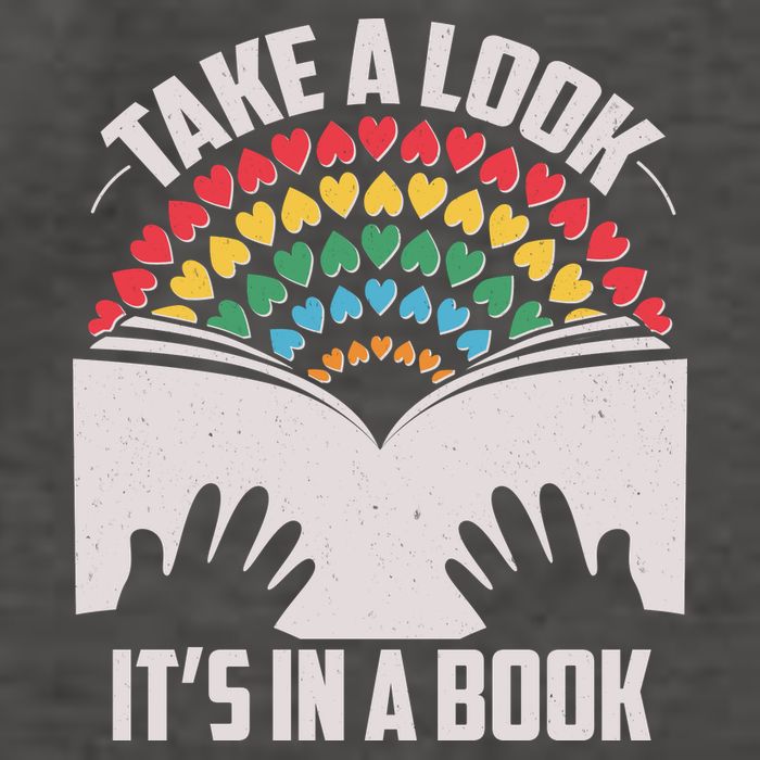 Cute Take A Look It's In A Book Vector Backpack