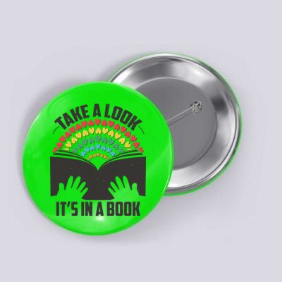 Cute Take A Look It's In A Book Button