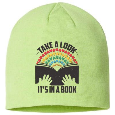 Cute Take A Look It's In A Book Sustainable Beanie