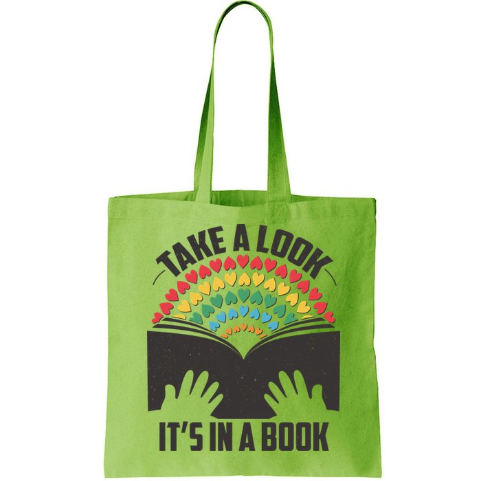 Cute Take A Look It's In A Book Bag