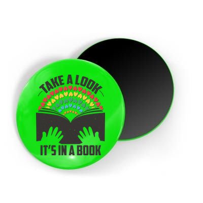 Cute Take A Look It's In A Book Magnet