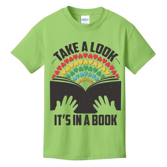 Cute Take A Look It's In A Book Kids T-Shirt