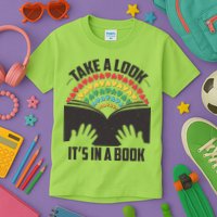 Cute Take A Look It's In A Book Kids T-Shirt
