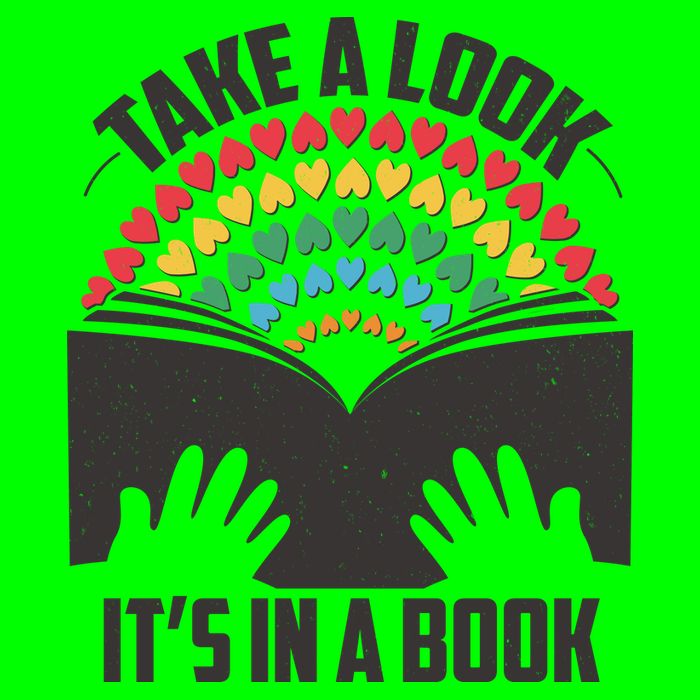 Cute Take A Look It's In A Book Kids T-Shirt
