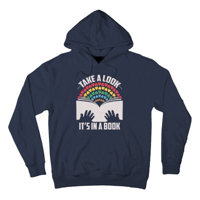 Cute Take A Look It's In A Book Hoodie