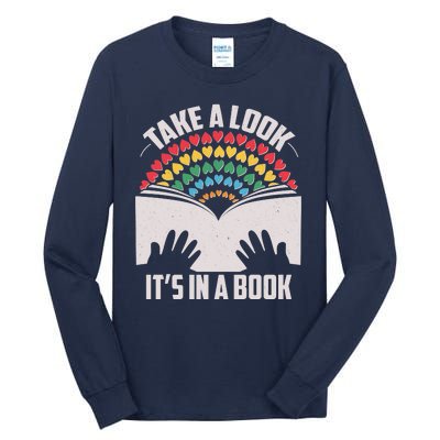 Cute Take A Look It's In A Book Tall Long Sleeve T-Shirt