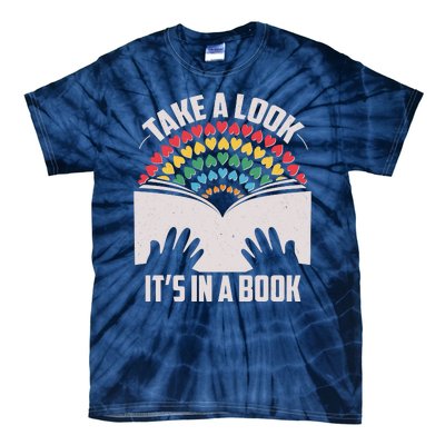 Cute Take A Look It's In A Book Tie-Dye T-Shirt