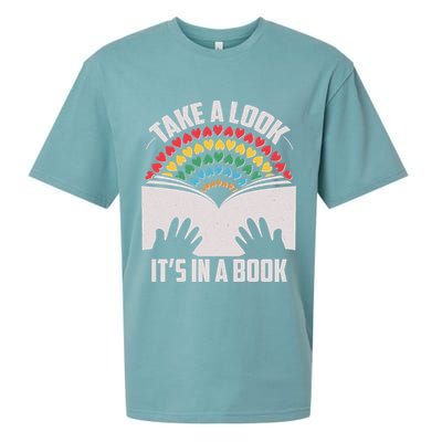 Cute Take A Look It's In A Book Sueded Cloud Jersey T-Shirt