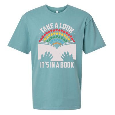 Cute Take A Look It's In A Book Sueded Cloud Jersey T-Shirt