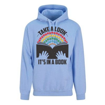 Cute Take A Look It's In A Book Unisex Surf Hoodie