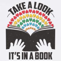 Cute Take A Look It's In A Book Garment-Dyed Sweatshirt