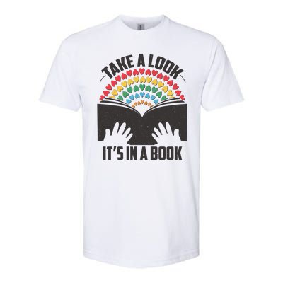 Cute Take A Look It's In A Book Softstyle CVC T-Shirt