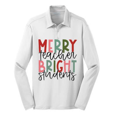 Christmas Teacher Appreciation Gift Silk Touch Performance Long Sleeve Polo