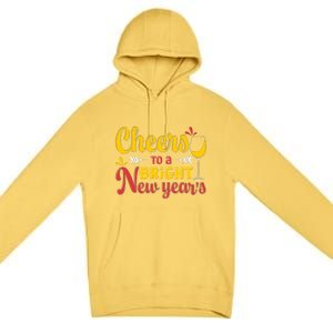 Cheers To A Bright New Year Celebration Premium Pullover Hoodie