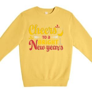 Cheers To A Bright New Year Celebration Premium Crewneck Sweatshirt