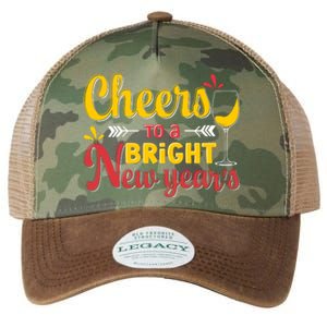 Cheers To A Bright New Year Celebration Legacy Tie Dye Trucker Hat