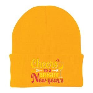 Cheers To A Bright New Year Celebration Knit Cap Winter Beanie