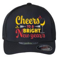 Cheers To A Bright New Year Celebration Flexfit Unipanel Trucker Cap