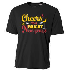 Cheers To A Bright New Year Celebration Cooling Performance Crew T-Shirt