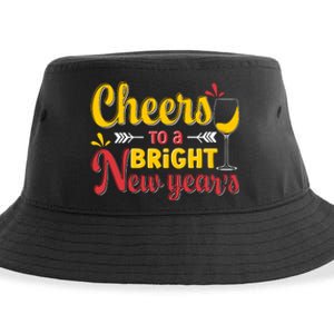 Cheers To A Bright New Year Celebration Sustainable Bucket Hat