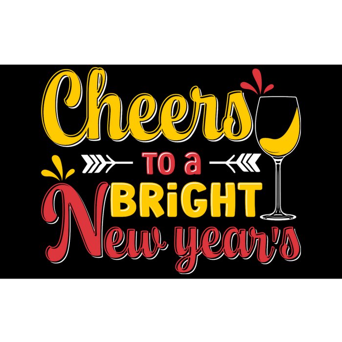 Cheers To A Bright New Year Celebration Bumper Sticker