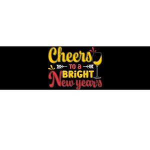 Cheers To A Bright New Year Celebration Bumper Sticker