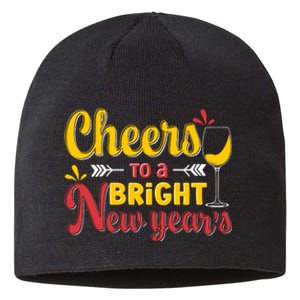 Cheers To A Bright New Year Celebration Sustainable Beanie