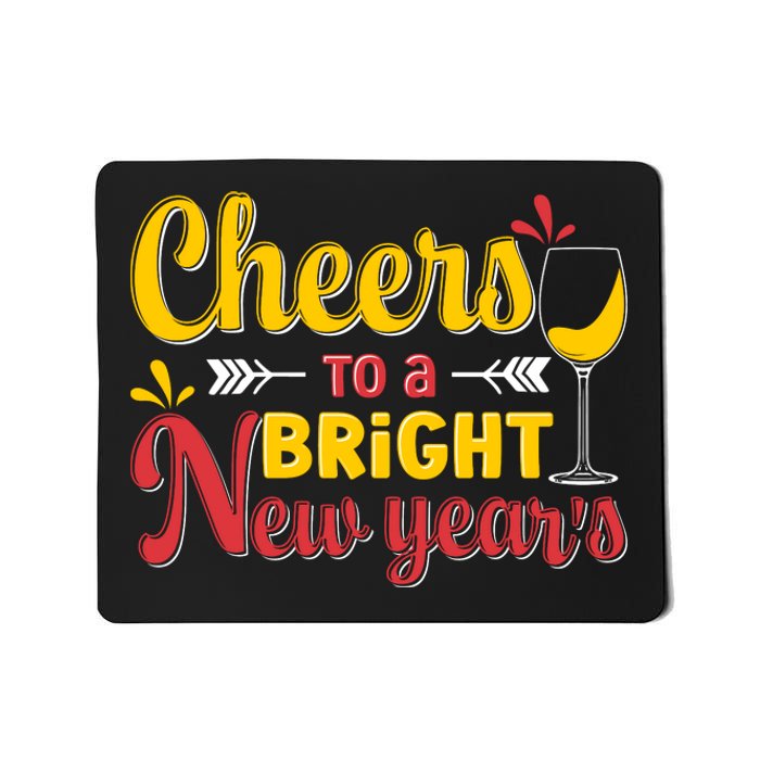 Cheers To A Bright New Year Celebration Mousepad