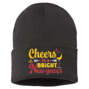 Cheers To A Bright New Year Celebration Sustainable Knit Beanie