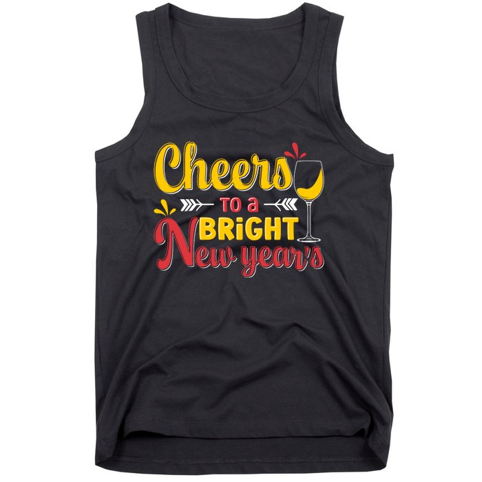 Cheers To A Bright New Year Celebration Tank Top